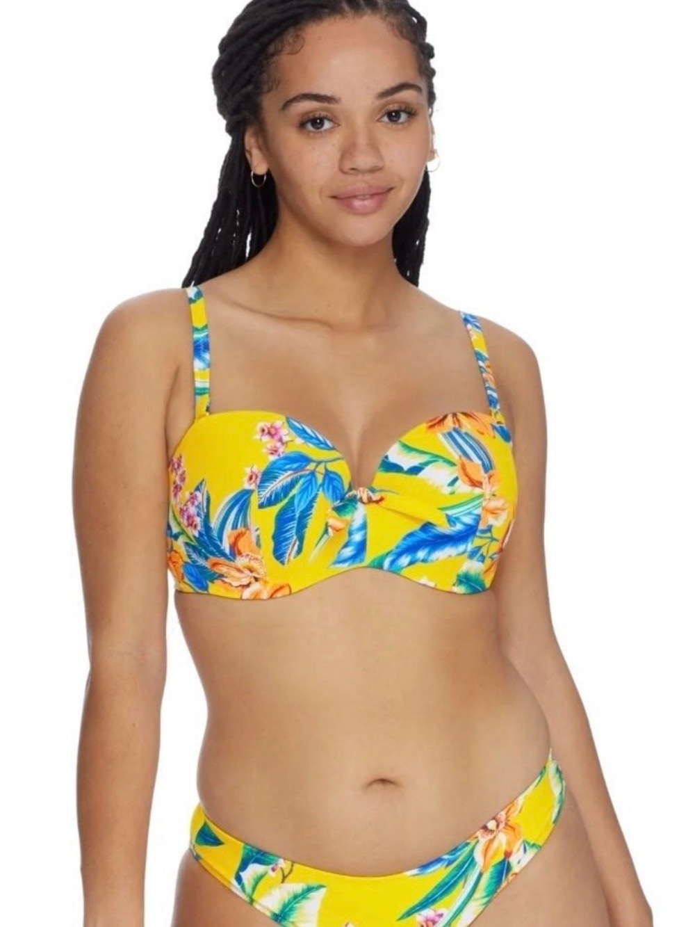POUR MOI Heatwave Malibu Bandeau Bikini Top 36 G and bottom Medium